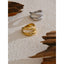 Yhpup 6789 #   Anel de metal de aço inoxidável, camada dupla geométrica fundida de alta qualidade, textura resistente à água, joias diárias da moda