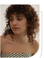 Yhpup contas de pérola naturais sem manchas chique requintado colar corrente fina de aço inoxidável minimalista charme colar jóias femininas