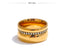 Yhpup elegante anel largo de zircônia cúbica redonda de aço inoxidável 18K PVD joias de temperamento banhadas a ouro
