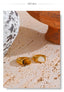 Yhpup 7 #   Anel aberto de fundição de aço inoxidável, pedra de concha de tigre natural, fritilary, joias da moda para mulheres, novo