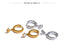 Yhpup moda aço inoxidável brilhante zircônia gota brincos de argola delicado diário charme jóias atacado 18k pvd banhado 2024