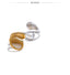 Yhpup moda imitação de pérola gota de água dedo anel ajustável feminino 316l aço inoxidável elegante ouro banhado a platina jóias