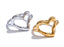 Anillo Corazón Hueco Ajustable Aurora Joyería