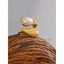 Yhpup moda imitação de pérola gota de água dedo anel ajustável feminino 316l aço inoxidável elegante ouro banhado a platina jóias