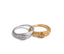 Yhpup 678 #   Moda aço inoxidável rosa flor feminino anel integrado 2024 ouro prata cor jóias atacado acessórios presente
