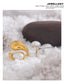 Yhpup moda imitação de pérola gota de água dedo anel ajustável feminino 316l aço inoxidável elegante ouro banhado a platina jóias