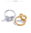 Anillo Corazón Hueco Ajustable Aurora Joyería