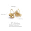Yhpup design exclusivo de aço inoxidável flor de metal brincos de argola grandes 2024 personalidade moda joias atraentes à prova d'água
